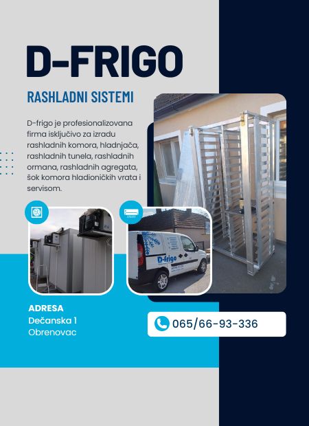 d-frigo rashladni sistemi obrenovac