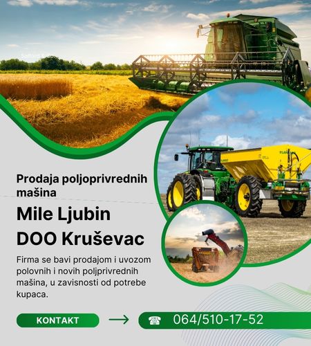 Prodaja poljoprivrednih mašina Kruševac