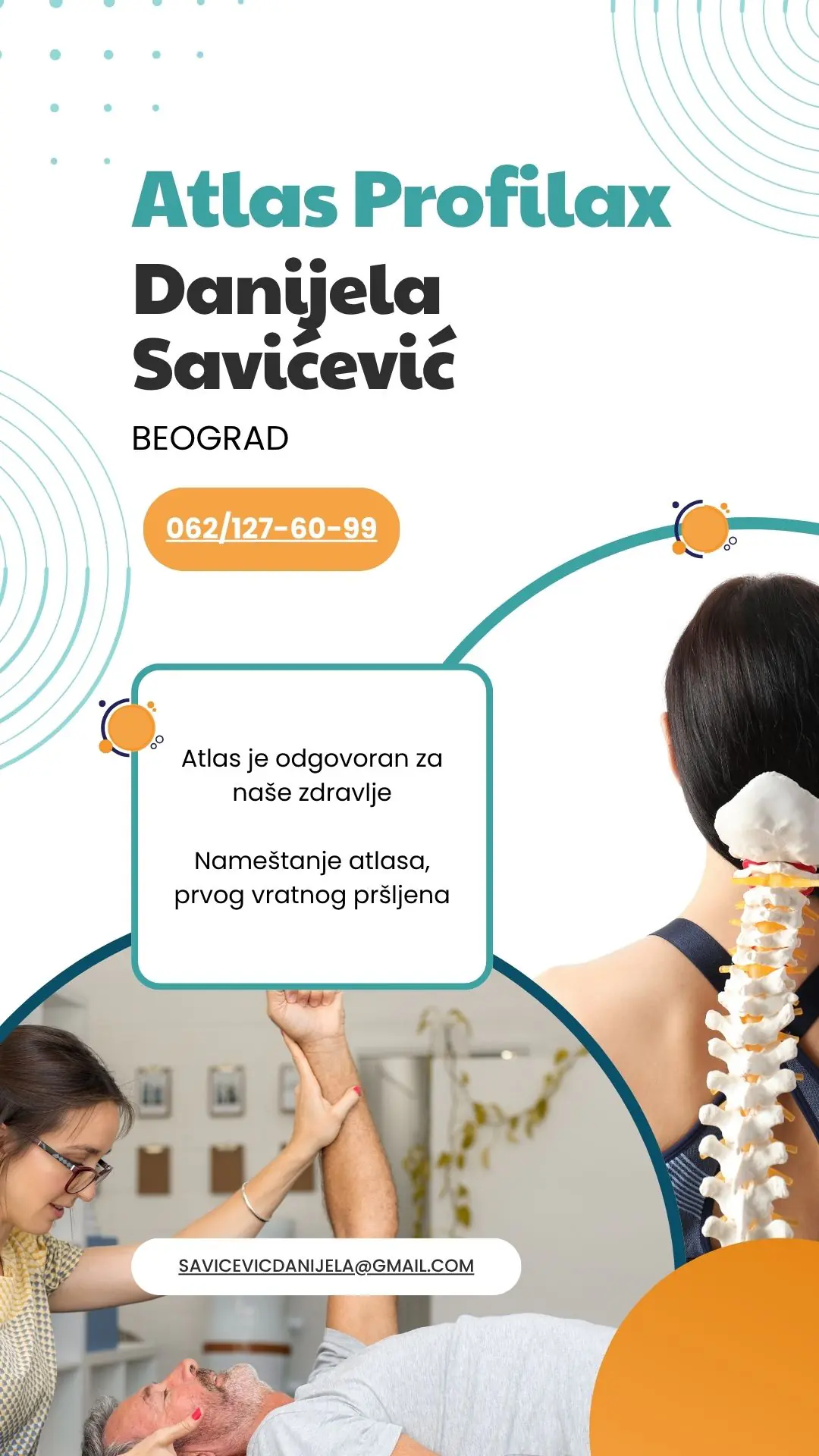 Nameštanje atlasa Atlas Profilax Danijela Savićević Beograd