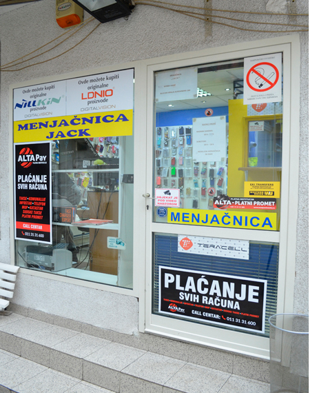 servis i menjačnica Jack