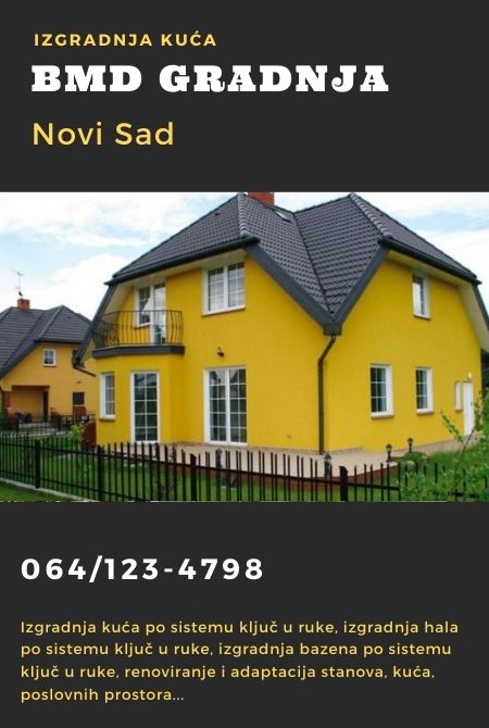 bmd gradnja izgradnja kuća novi sad