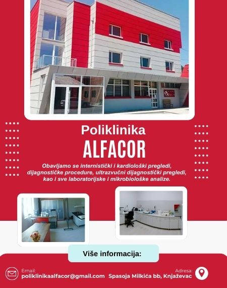 poliklinika alfacor knjaževac