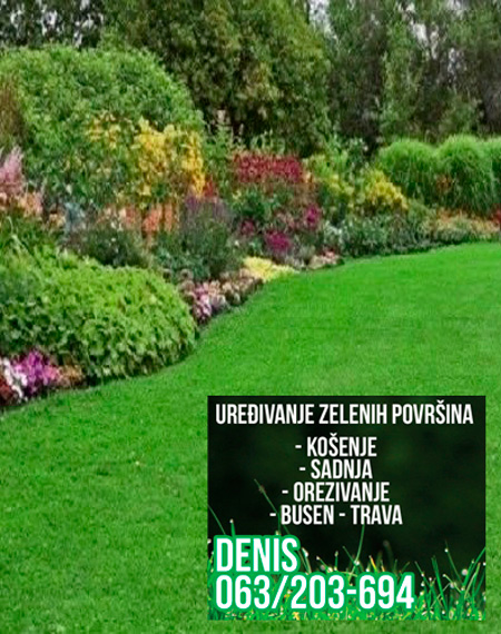 uredjenje zelenih površina batajnica