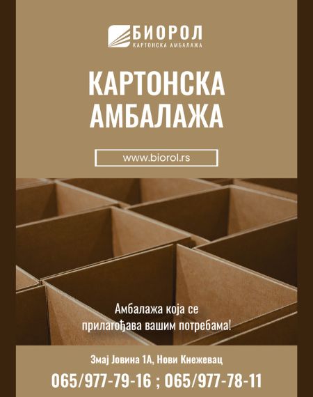 prodaja kartonske ambalaže Novi Kneževac