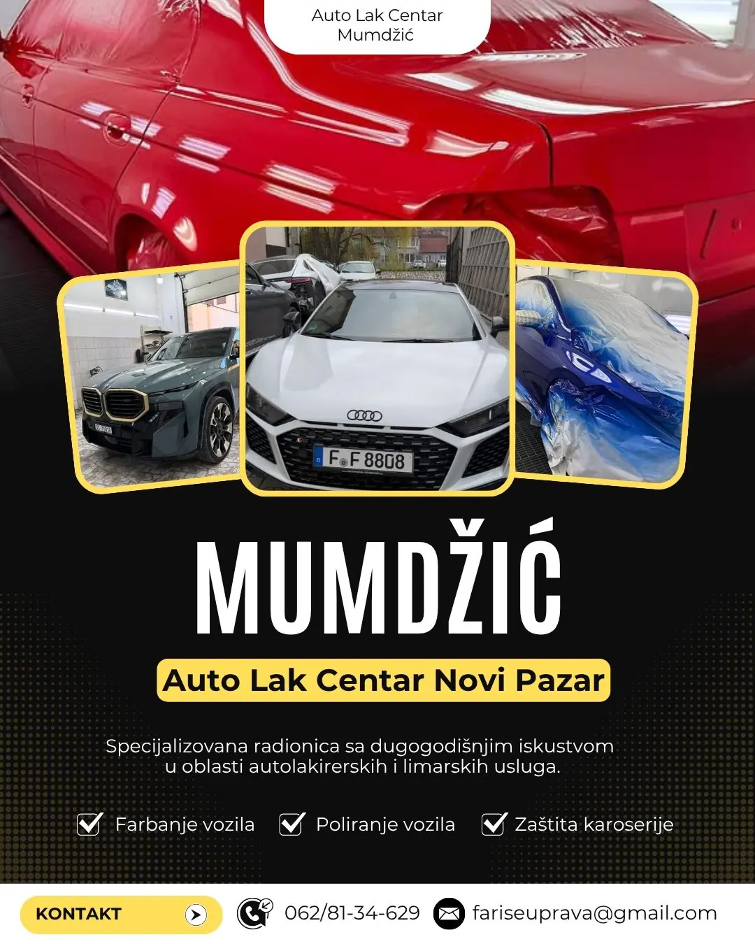 Farbanje vozila Auto Lak Centar Mumdžić Novi Pazar